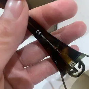 Authentic Gucci Women’s Sunglasses 2802/s Retail $324 Gucci Gold/Tortoise Shell GG Logo Shield Sunglasses-2802/S  main image 3